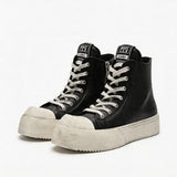 JumboHigh Oreo Distressed High-Top Leather Sneakers