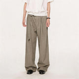 High Waist Wide Leg Belted Pants