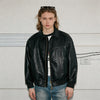 Vintage Matte Drop Shoulder PU Jacket
