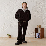 Men's Drapey Frayed Flared Dress Pants