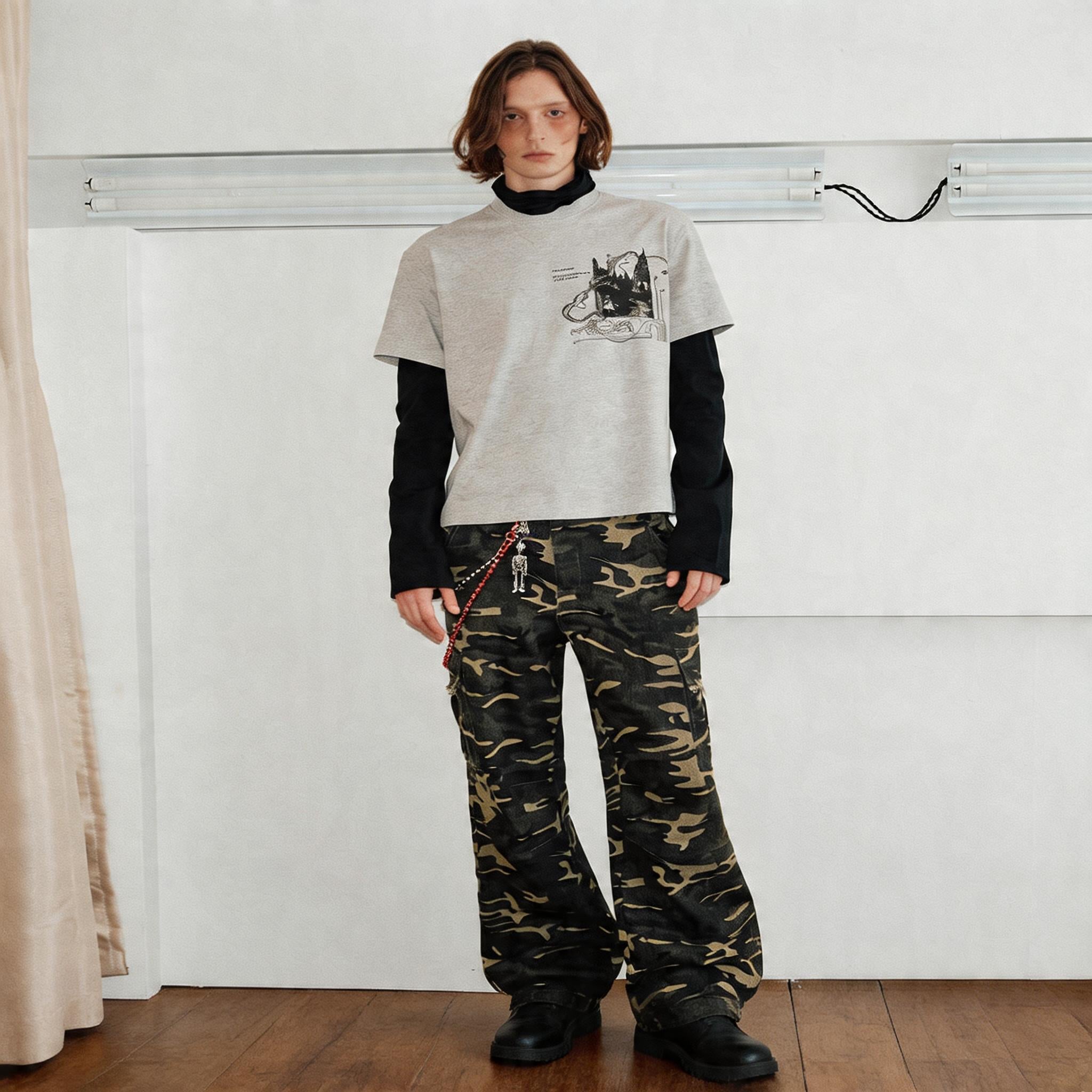 Loose Camouflage Cargo Pants