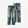 Men's Vintage Washed Loose Jeans