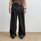 Pleated A-line Tailored Casual Pants