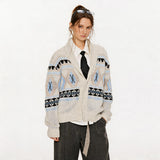 Autumn Fair Isle Shawl Collar Cardigan
