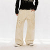 Men's Distressed Splashed Ink Straight Jeans