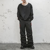 Bloodfang Pleated Flared Color Block Joggers