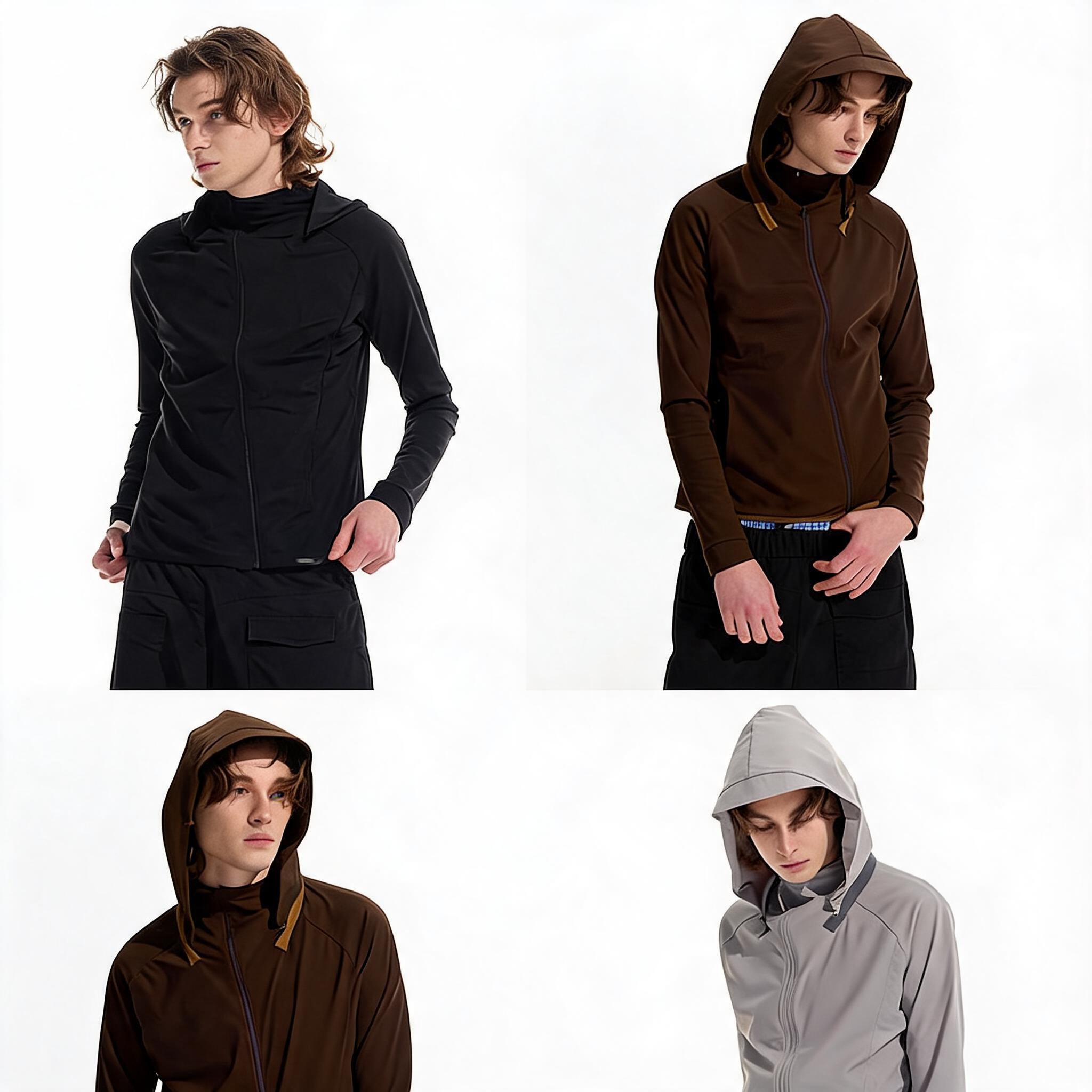 Detachable Hood Half-Zip UPF50+ Sun Jacket