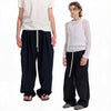 Striped Drawstring Elastic Casual Pants