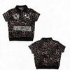 Leopard Print Stretchy Slim Fit Polo