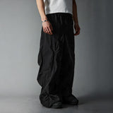Waterproof Irregular Zippered Baggy Trench Pants