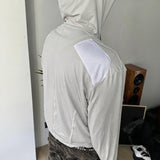 Two-Tone Cooling Stretch Mesh Hooded Jacket