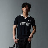 Old Money V-Neck Blend Polo Shirts