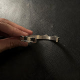 Adjustable Irregular Debossed Mirror Bracelet