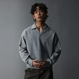 Two Tone Split Collar Polo Tees