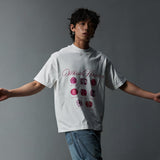 Vintage Loose White Pink Diamond Tee