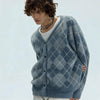 Two Tone Faux Fur Plaid Cardigan
