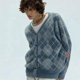 Two Tone Faux Fur Plaid Cardigan
