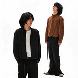 Soft Space Cotton Boxy Zip Sweatshirt