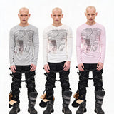 Opium Print Slim Stretchy Lyocell Tee