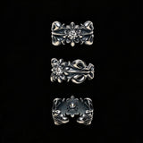 Adjustable Vintage Sterling Silver Moissanite Ring