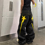 2000s Yellow BabySTA Bootleg Raw Jeans