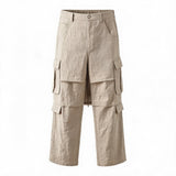Linen Deconstructed Multi-pocket Pants