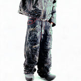 Black Distressed Baggy Jeans