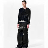 Men's Cross Eyelet Long Sleeve Tee