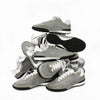 Gray Horsehair Platform Sneakers