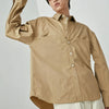 Split Pocket Basic Cotton Shirt