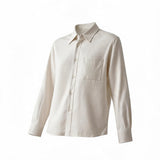 120S Wool Blend Pocket Casual Shirt