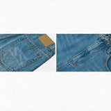 Wide Leg Cuffed Washed Jeans