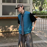 Assorted Colors Tree Cutout Knit Vest