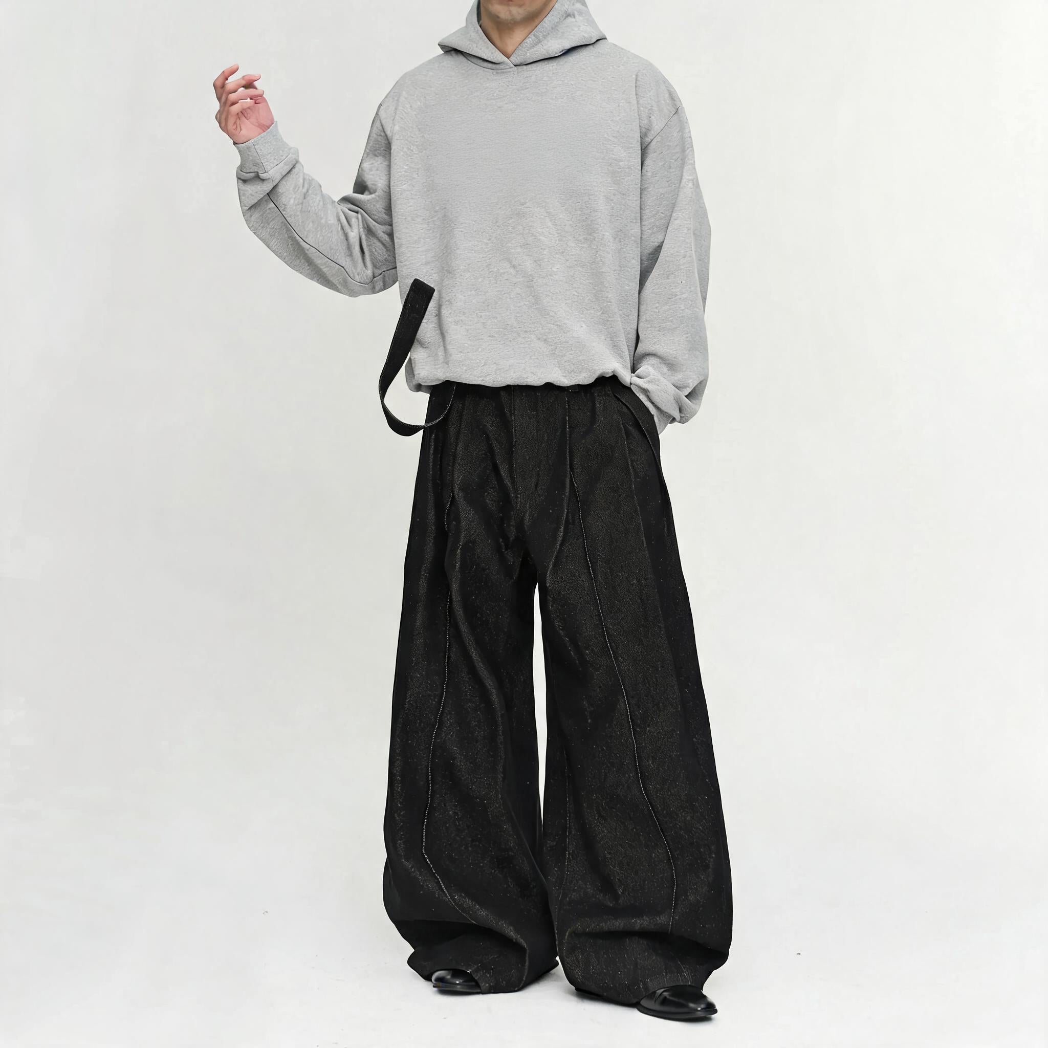 Loose Raw Hemp Denim Jeans