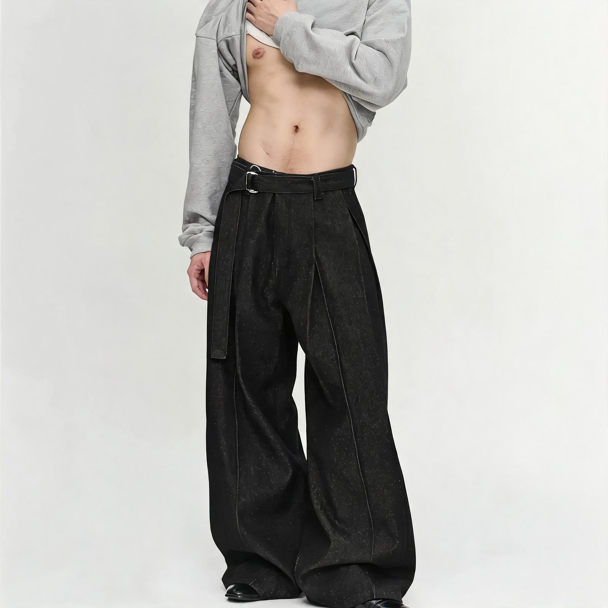 Loose Raw Hemp Denim Jeans