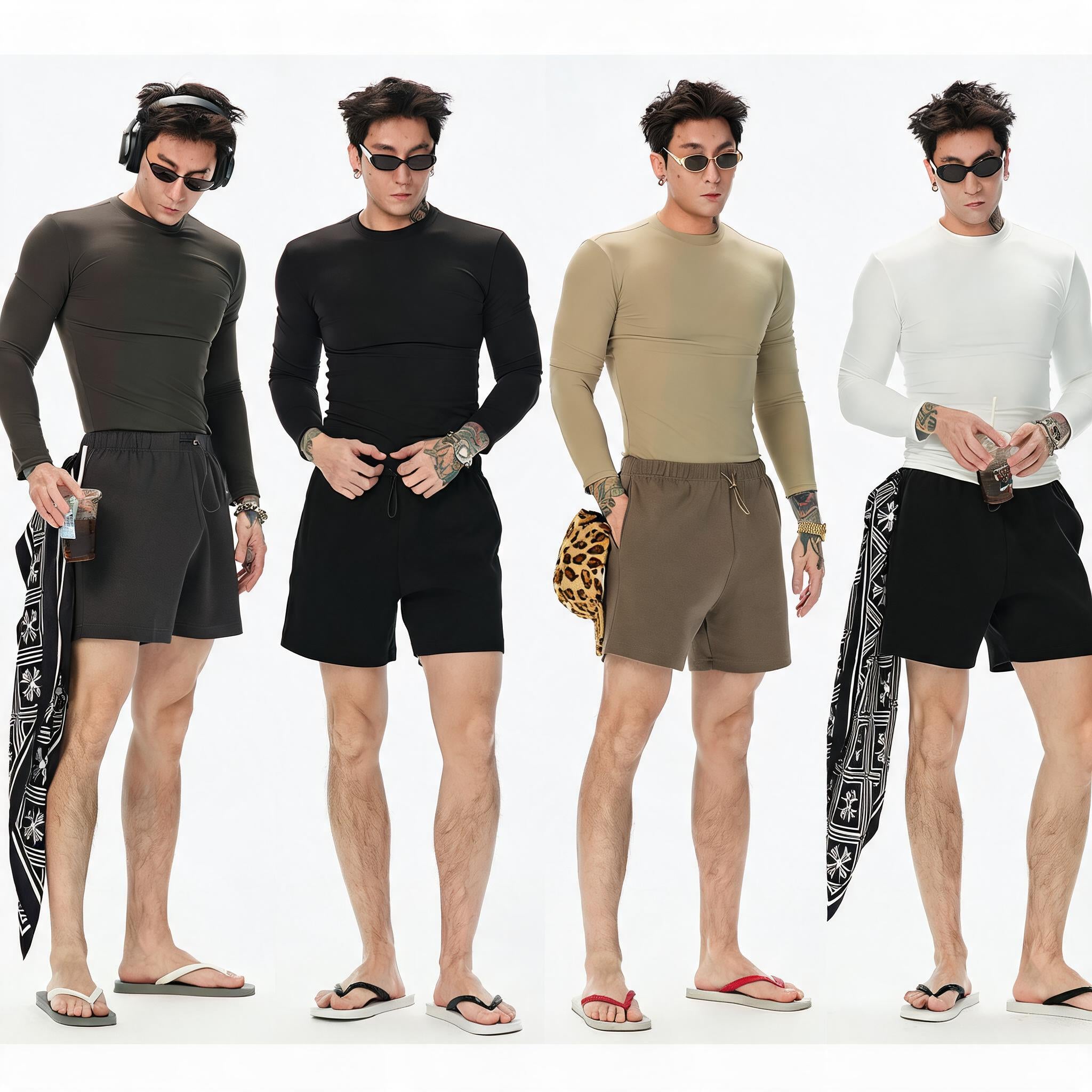 Soft Quick-Dry Fitted Long-Sleeve Top