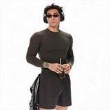 Soft Quick-Dry Fitted Long-Sleeve Top