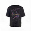 Baguette Print Textured Short-sleeve Tee