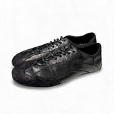 Washed Horsehide Deconstructed Trainers