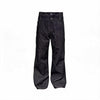 Double Waist Flared Denim Jeans