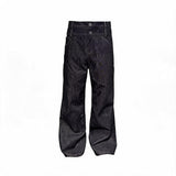Double Waist Flared Denim Jeans