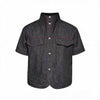 Stand Collar Denim Shirts With Pockets
