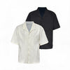 Seagull Collar Leaf Jacquard Shirt