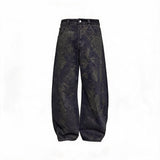 Vintage Washed Denim Banana Pants