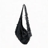 Curved Fringed Diamond Mummy Bag