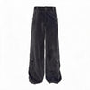 Faded Gray Side Pocket Corduroy Pants