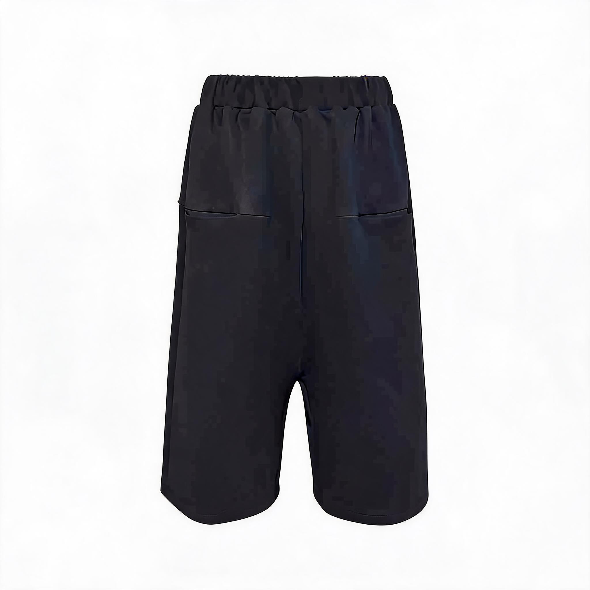 Pocketed Low-Rise Tencel Shorts
