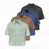 Loose Striped Knit Short-Sleeve Shirts
