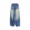 Icy Blue Vintage Coated Baggy Jeans