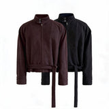 Laced Raglan Harrington Jacket